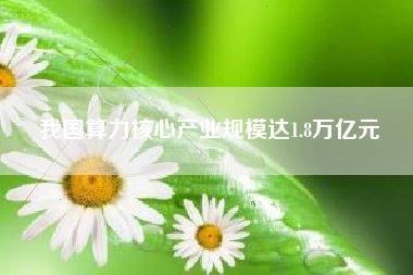 我国算力核心产业规模达1.8万亿元