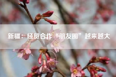 新疆：经贸合作“朋友圈”越来越大