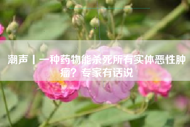 潮声丨一种药物能杀死所有实体恶性肿瘤？专家有话说
