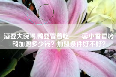 酒要大碗喝,鸭要冒着吃——蓉小香冒烤鸭加盟多少钱？加盟条件好不好？