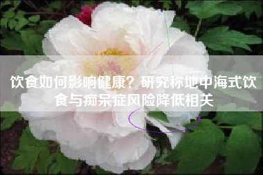 饮食如何影响健康?研究称地中海式饮食与痴呆症风险降低相关