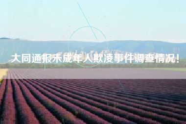 大同通报未成年人欺凌事件调查情况！