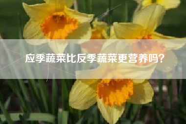 应季蔬菜比反季蔬菜更营养吗？