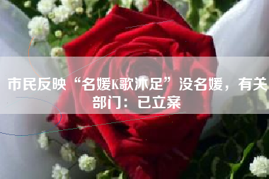 市民反映“名媛K歌沐足”没名媛，有关部门：已立案
