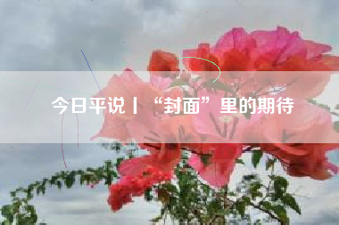 今日平说丨“封面”里的期待