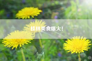 桂林美食爆火！