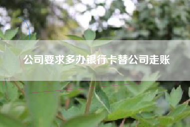 公司要求多办银行卡替公司走账 公司要求多办银行卡替公司走账