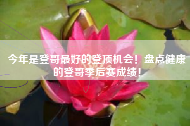 今年是登哥最好的登顶机会！盘点健康的登哥季后赛成绩！