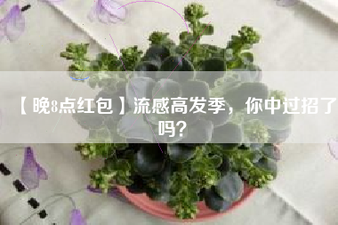 【晚8点红包】流感高发季，你中过招了吗？